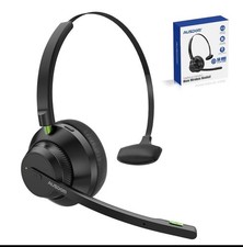 Trucker Bluetooth Headset with Microphone: A2301 Wireless 5.2 On-Ear Headset