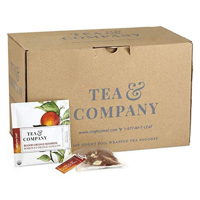 Organic Blood Orange Rooibos Tea - Caffeine-Free Herbal Blend, 1 Lb Bulk