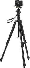 Heavy-Duty Adjustable Tripod W/ Stable Clamp Head for Outdoor