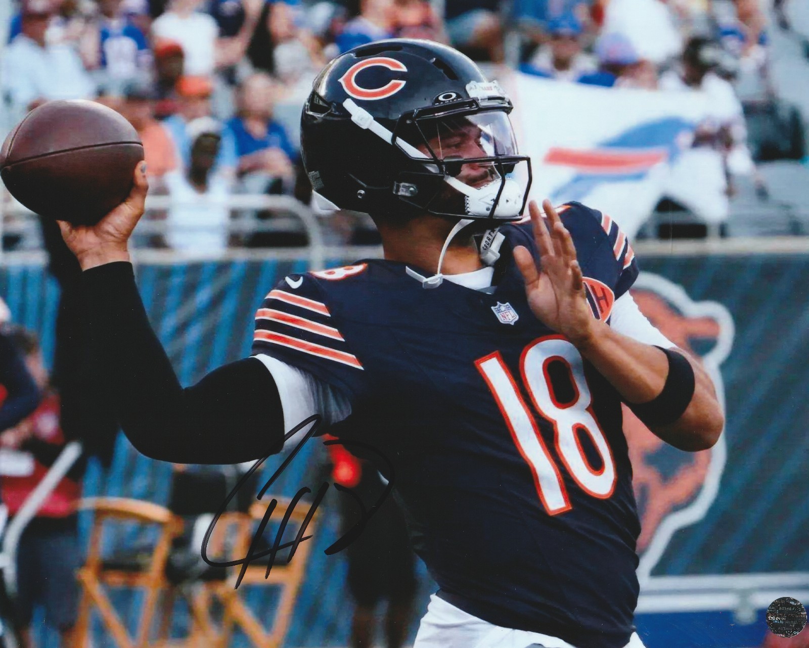 Caleb Williams Autographed Chicago Bears NFL 8x10 Photo/COA/Matching Hologram