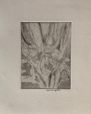 DOMINIQUE GAUTIER (1951-2018) BEAUTIFUL ETCHING ABSTRACT COMPOSITION 1990 (16)