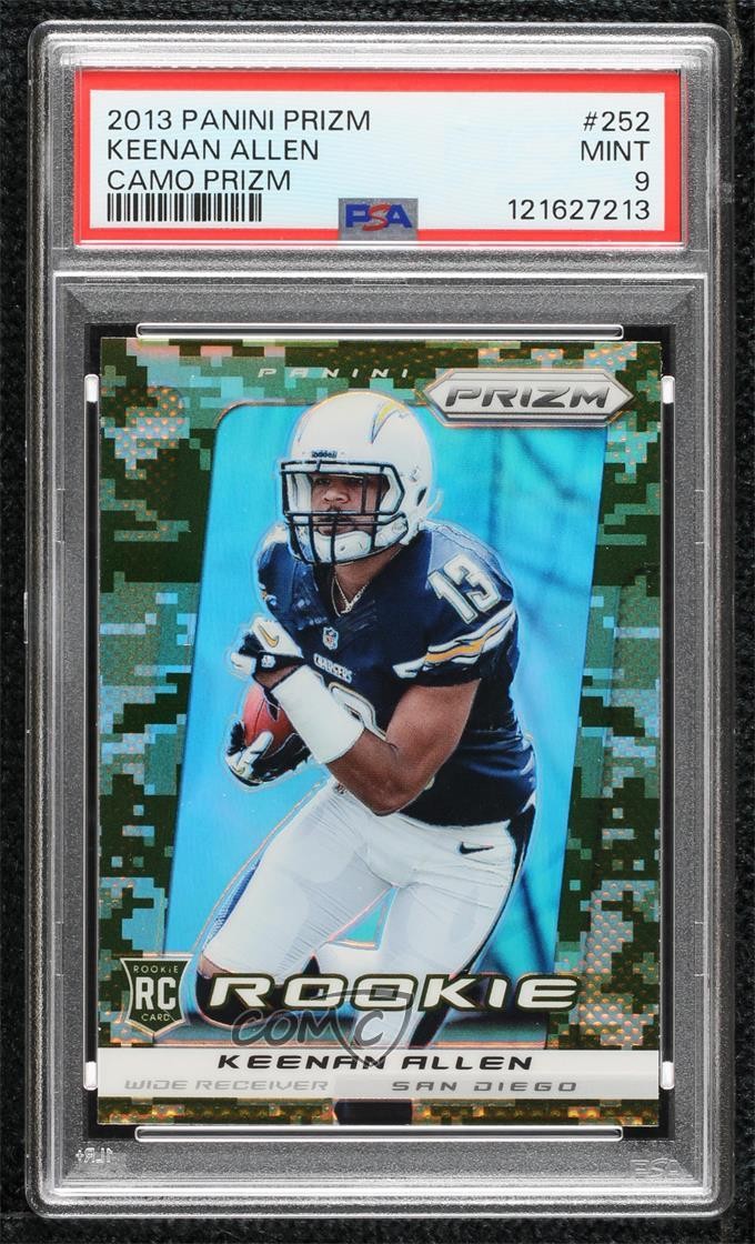 2013 Panini Prizm Target Camo Keenan Allen #252 PSA 9 MINT Rookie RC 8uc