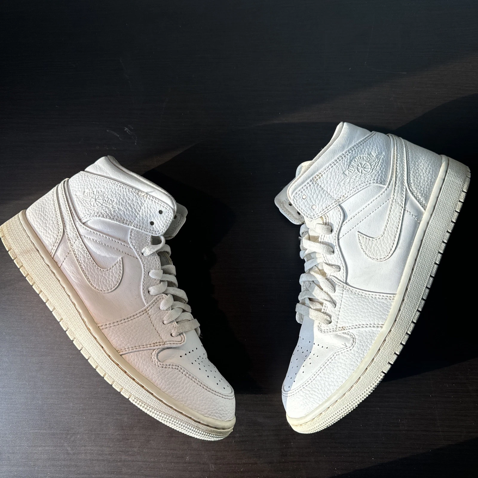 Taglia 8 5 Jordan 1 Mid Triple Bianco 554724 130