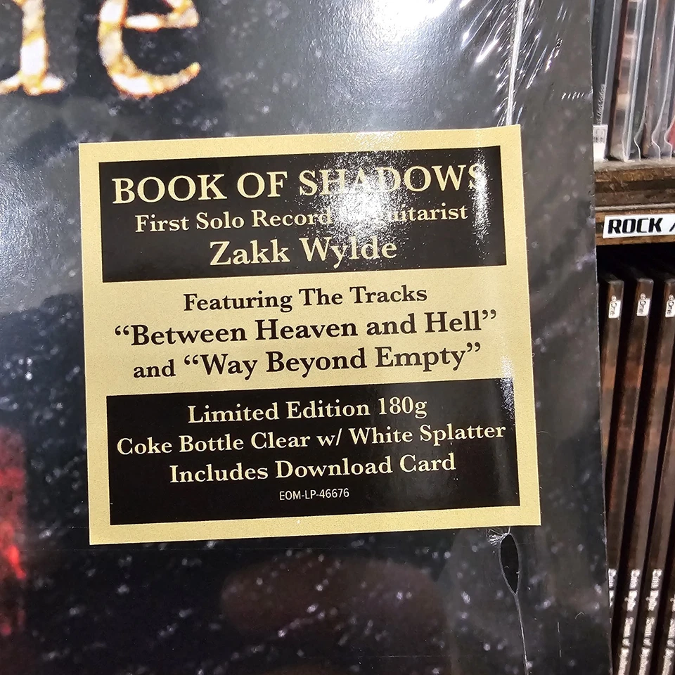 ZAKK WYLDE Book of Shadows LIMITED Colored Vinyl Record 2LP NEW/SEALED zack wild - Image 2 of 4