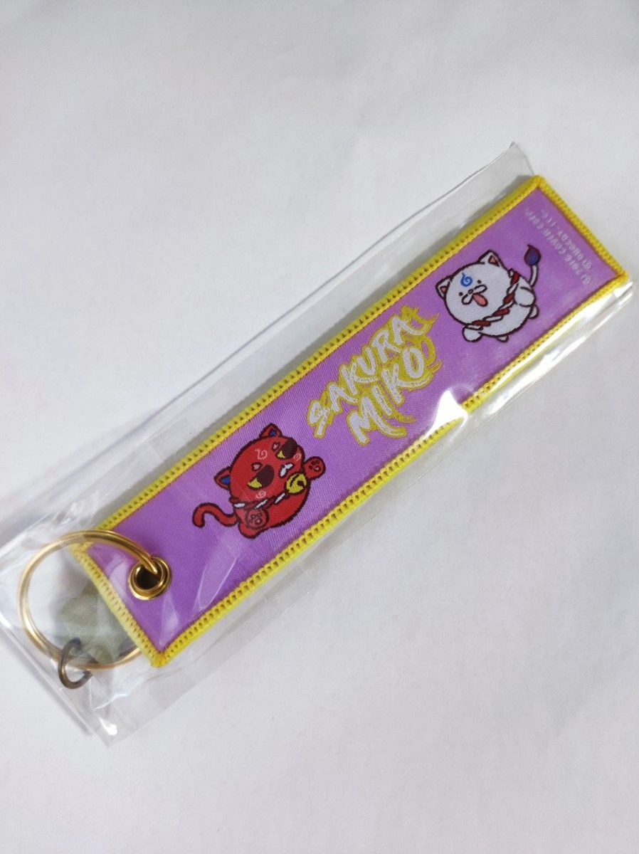 Hololive Sakura Miko OMOCAT Flight Tag Keychain New Unopened Japan Import