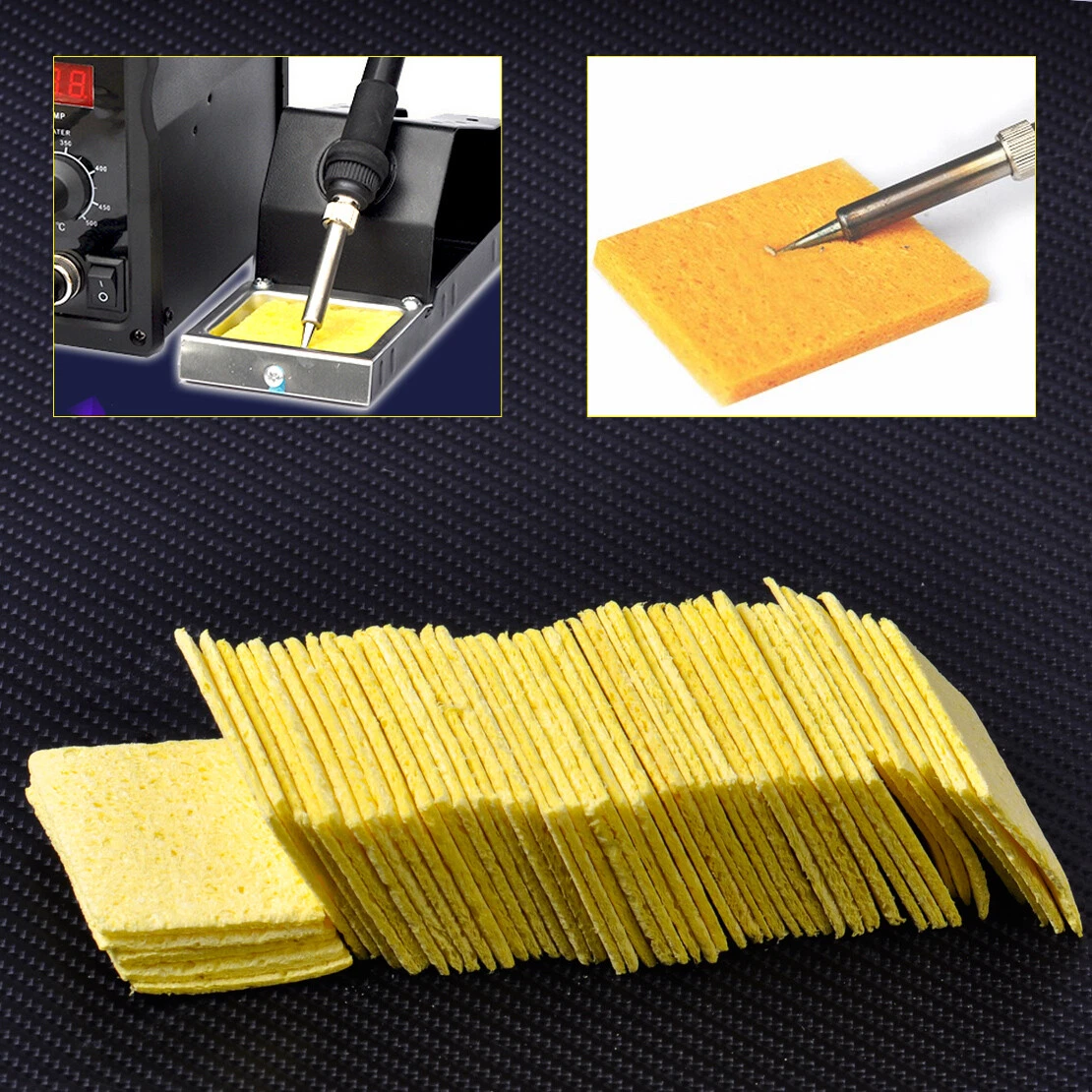 50pcs Soldering Iron Cleaning Sponge Solder Iron Tip Sponges
