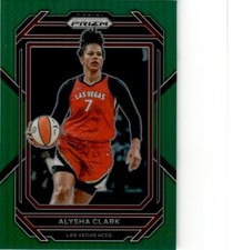 2023 Panini Prizm WNBA #55 Alysha Clark Green Prizm Las Vegas Aces