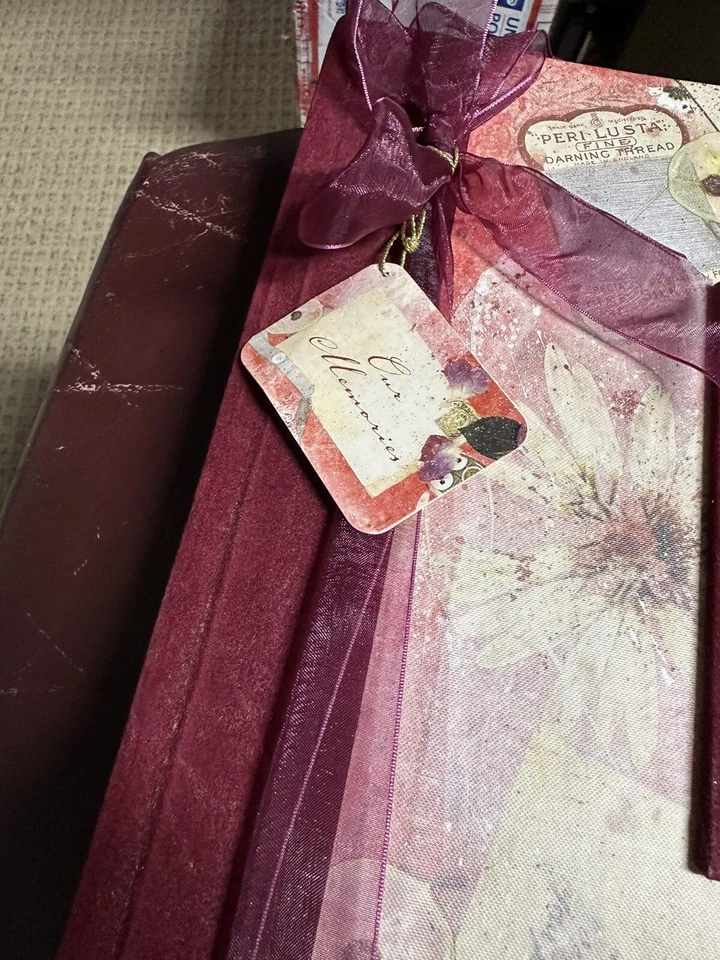 Álbum de recortes instantáneo New Seasons patrimonio estilo victoriano terciopelo álbum de fotos Foto 2 de 4