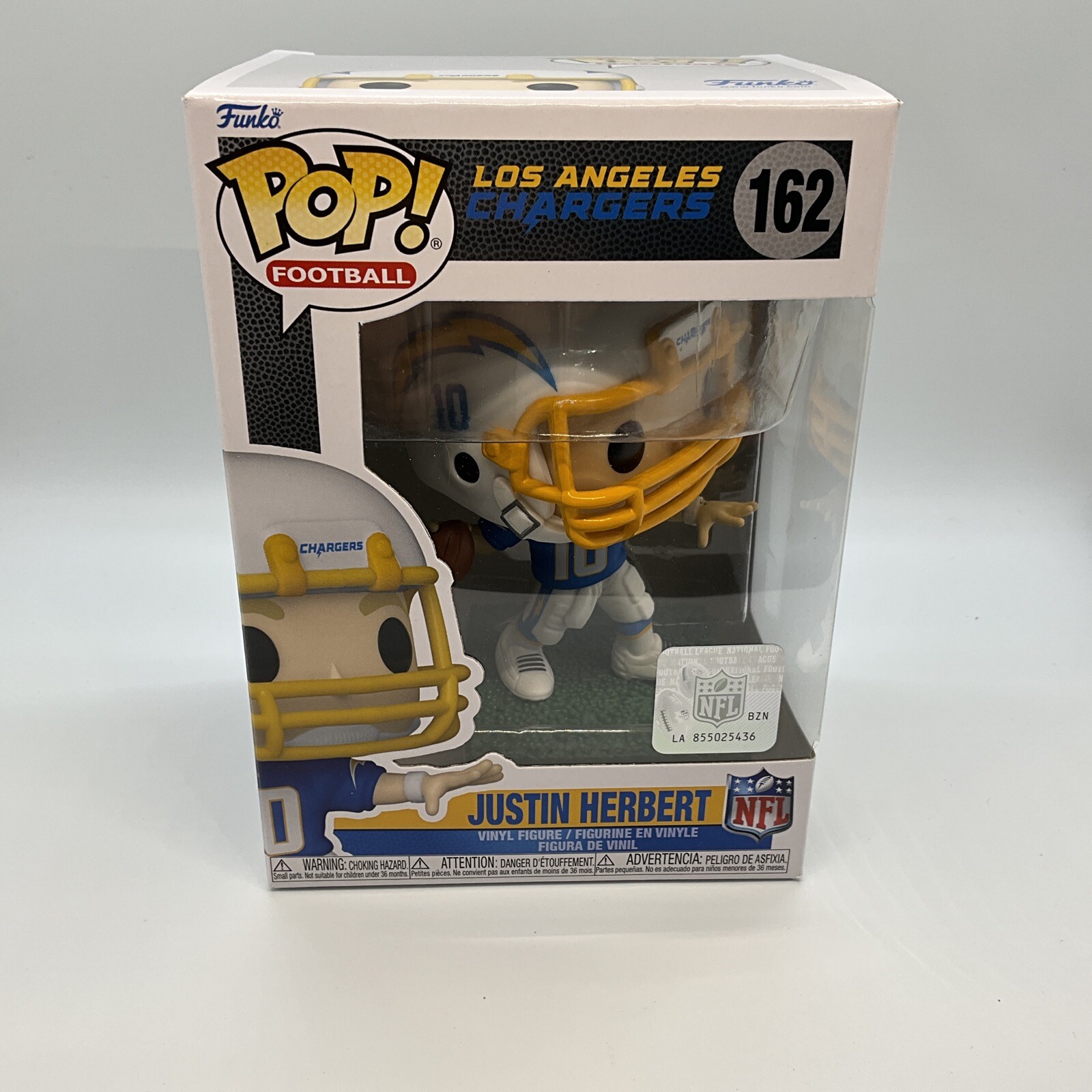 Funko Nfl Chargers Justin Herbert (Home Uniform) Pop Vinyl Action Figure Usa