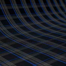 Blue GTI Plaid Car Upholstery Fabric - VW Golf MK7- 3mm Foam - 59" - 150CM - Car