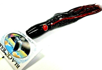 Black Bart Metal Super Pro Big Game Trolling Lure 9 Oz - BK/RBT Black Red Tiger