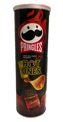NEW PRINGLES HOT ONES BARBACOA FLAVOR POTATO CRISPS CHIPS 5.5 OZ (158g) CAN BUY