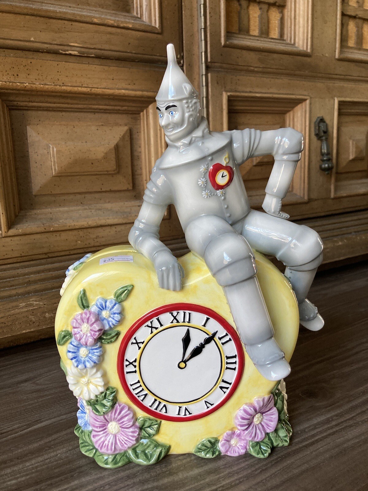 Vintage WIZARD OF OZ Tubman Heart shaped COIN BANK flowers 1999 turner