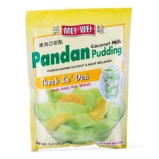 Mei Wei Pandan Coconut Milk Pudding - Thach La Dua 5.3 oz (150g) Made in USA
