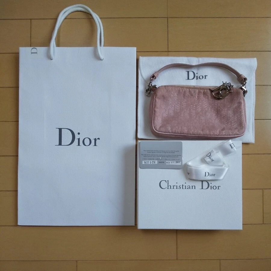 Christian Dior trotteur rose rare vintage ancien élégant logo femme breloque occasion ex+