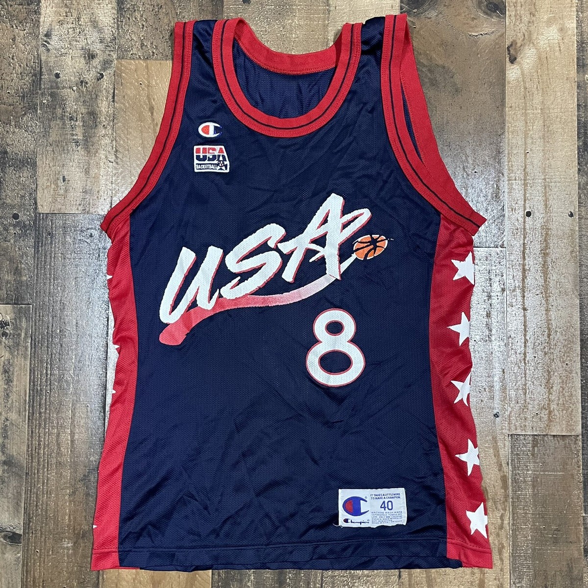 Champion USA dream team 40ピッペン Vintage USA Basketball Champion Scottie Pippen Jersey Dream