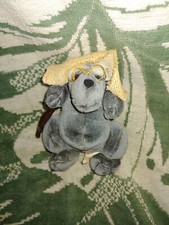 1989 Graphics Int'l Heartline 5 1/2" Over the Hill Bear Methuselah Plush Bear