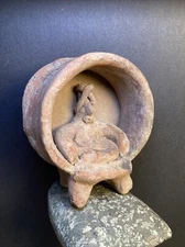 Pre-Columbian Terracotta Figure Throne 10 Ex Collection of Nancy&John Hyde Devoe