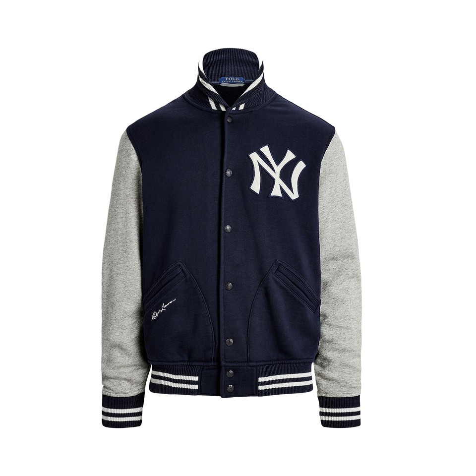 Men's Polo Ralph Lauren Navy New York Yankees FullSnap Varsity Jacket
