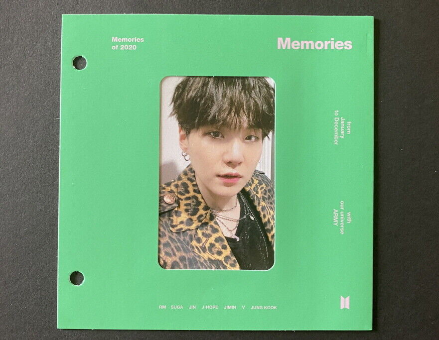 BTS-Memories Of 2020 BLU RAY OFFICIAL PHOTO CARD SUGA