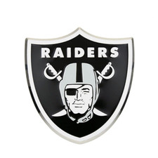 Authentic Nfl Las Vegas Raiders Auto Car Truck Suv Van Real Chrome Metal Emblem