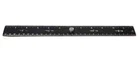 Drawing Line Ruler, Vintage, Metal, Blak, 30 cm, Made in Germany from 1930's