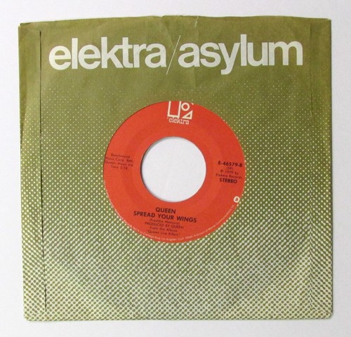 QUEEN - "CRAZY LITTLE THING CALLED LOVE" Elektra 45 rpm 7" Vinyl VG-EX - Picture 2 of 4