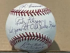 Danny McDevitt Fritz Peterson Bob Polo Ebbets Signed Baseball Last Game PSA COA
