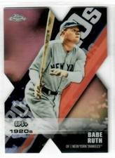 BABE RUTH 2020 Topps Chrome Baseball Decade of Dominance Die-Cut REFRACTOR 