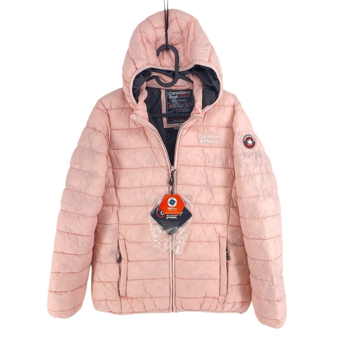 Canadian Peak Women Pink LADY AGUILA Hooded Quilted Jacket Canadian Peak Women Pink LADY AGUILA Hooded Quilted Jacket