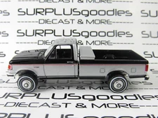 2024 Greenlight LOOSE Black & Silver 1990 FORD F250 F-250 Farm Work Pickup Truck