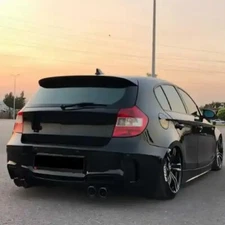 For BMW 1 Series E81 E87 118i 120i 2005-2011 Gloss Carbon Rear Roof Spoiler Wing