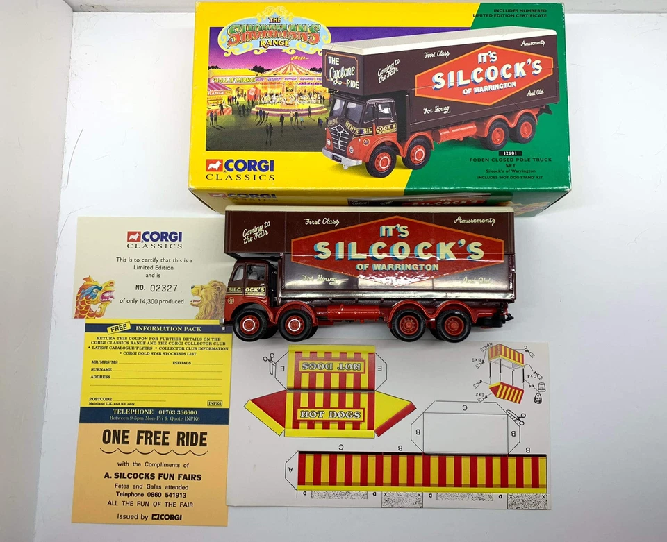 Corgi Classics No.12601 Foden Closed Pole Truck Silcocks of Warrington Diecast 1 - Image 3 of 4