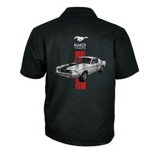 FORD MUSTANG Hemd Worker Licensed 50th Anniversary Auto Shirt *0030 oA black