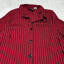 Maggie Barnes Womens Plus Blouse 24W Red Blac...