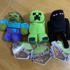 mascotte minecraft poupée en peluche creeper zombie enderman ensemble