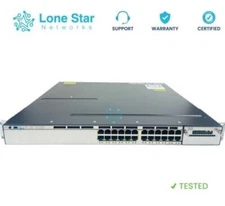Cisco WS-C3750X-24P-S 24-Port Gigabit PoE+ Switch- Lifetime Warranty