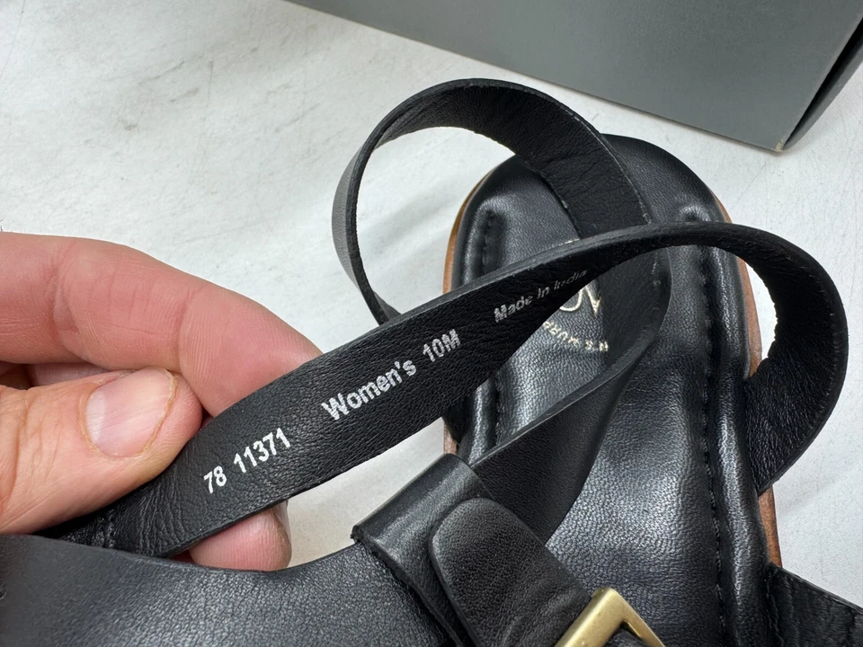 Sandalias Johnston & Murphy Tia para mujer negras sin cordones tanga ligera - 10 Foto 4 de 4