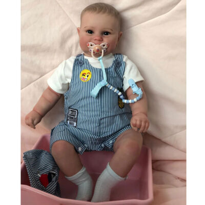 Realistic Reborn Dolls Silicone Maddie Boy Handmade Toddler Baby Gift