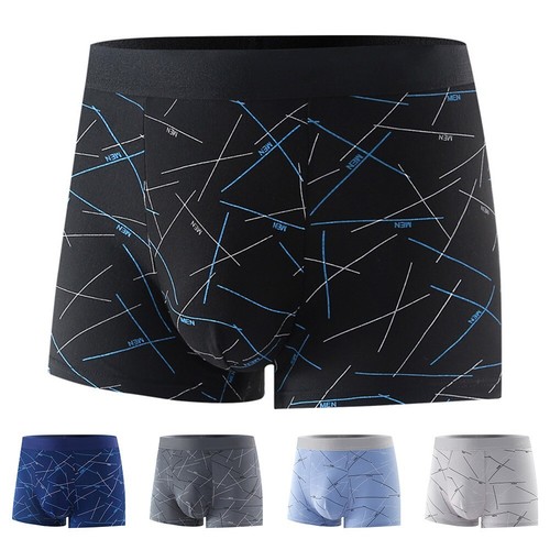 XL 4XL Boxer homme en coton doux slips sousvêtements slip respirants