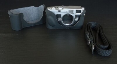 LUIGI BLACK VEGAN HALF CASE FOR FILM LEICA M2,M3,M3*old*,M4,M4P,M6,M7,M-A,DHL