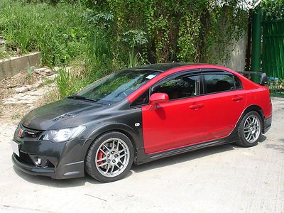 Carbon fiber fender trims flare fit for Honda 07-10 Civic Type-R