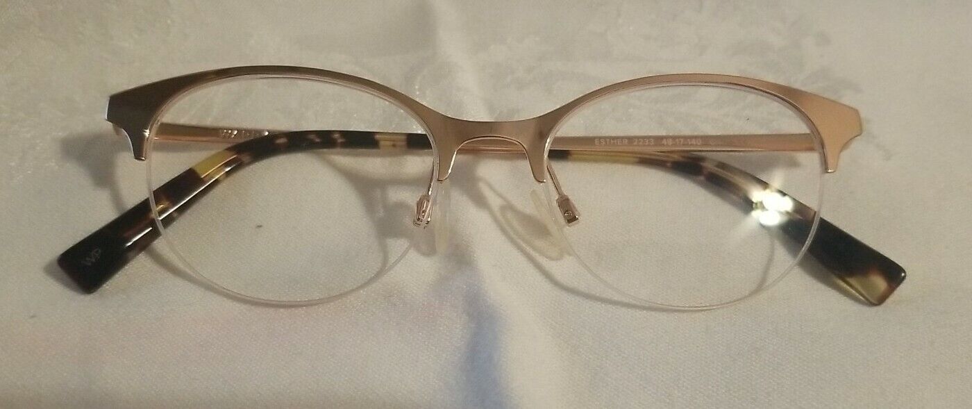 Warby Parker Esther Rose Gold Eyeglasses Frames 48-17-140