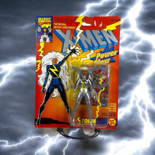 Marvel Comics X Men Storm Silver Action Figure 1993 Toybiz Vintage
