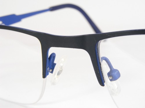 OU 53.525 02 Matt Black /Blue UNIQUE RARE EYEGLASSES GLASSES 53-20-145mm Germany - Picture 8 of 11