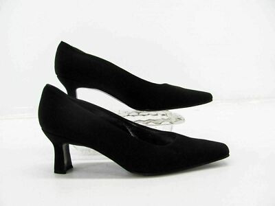 Stuart Weitzman Women Heel Shoe Size 7B Black Pump Pre Owned qp