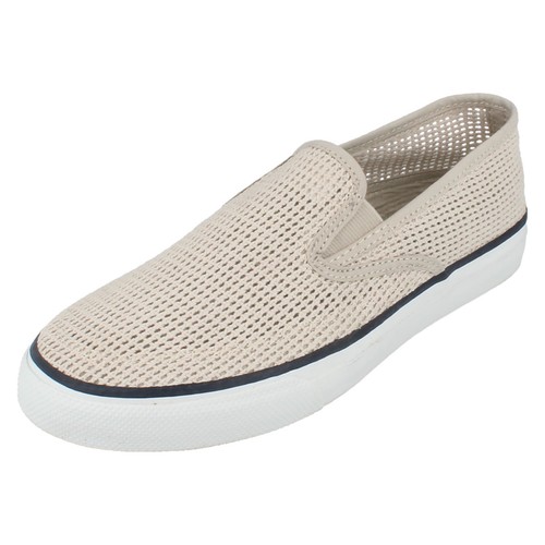 Sperry Top Sider Stone Textile Slip on Boat Shoes Cloud Knit
