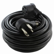 AC WORKS® 10ft Dryer Extension Cord – NEMA 14-30P to 14-30R, 30A, 125/250V