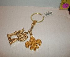NAME NOLA GOLDTONE KEYCHAIN HEAVY DUTY FOR Keys NEW WITH TAGS A27
