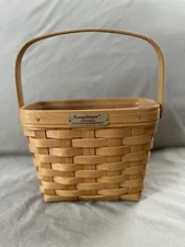 Longaberger 1996 Dresden Tour Basket w/protector signed By 3 Family Members EC